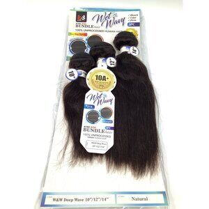 Bobbi Boss Wet & Wavy Deep Wave 3PC 10"/12"/14" 100% Unprocessed Virgin Human Ha
